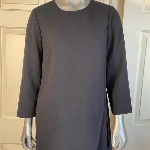 J. Crew Dresses & Skirts - J. Crew Dress Womens Size 6 Petite black Back zip up 3/4 sleeve Knee Length